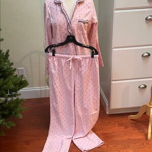 Pink Polka Dot Women's Pajama Set